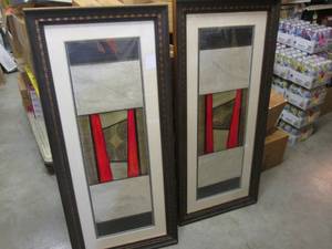 lot 2 image: (RMBC) Pair of Large Wall Hanging D...