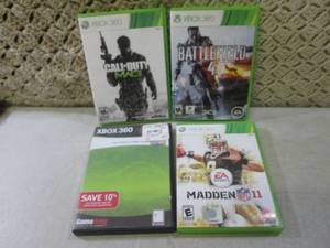 lot 18 image: (EC1) 4 XBox 360 Games...