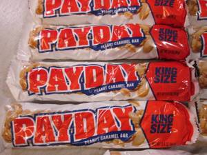 lot 66 image: (B-1) 13 King Size Pay Day Candy Ba...