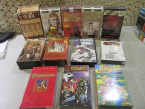 lot 97 image: (F-1) Assorted VHS Movies Documento...