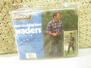 lot 163 image: (BS) Vinyl Stocking Foot Waders Siz...