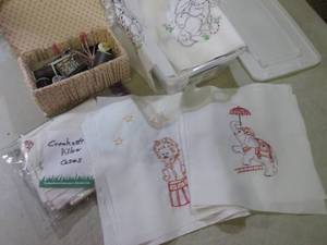 lot 171 image: (CS) Sewing Supplies Pillow Cases E...
