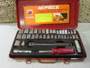 lot 188 image: (BS) 40pc Socket Set...