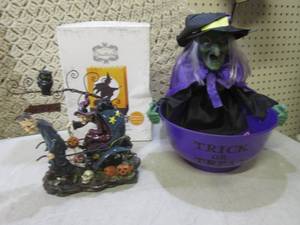 lot 222 image: (F-2) Animated Witch Halloween Trea...