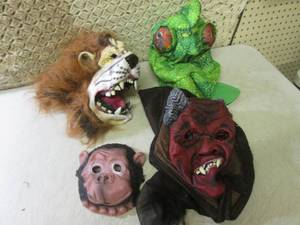 lot 245 image: (EW4) 4 Halloween Masks ...