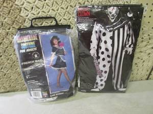 lot 252 image: (F-0) 2 Adult Halloween Costumes Fr...