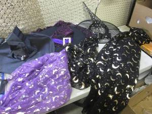 lot 255 image: (RM2) 3 Witch Hats Dress and 2 Shaw...