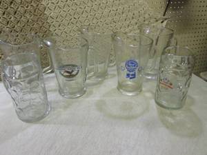 lot 263 image: (RM5) 5 Glass Beer Pitchers and 2 L...