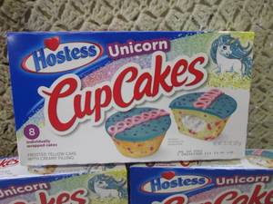 lot 271 image: (C-2) 3 Boxes of Hostess Unicorn Cu...