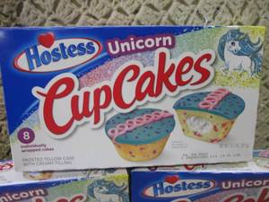 lot 272 image: (C-2) 3 Boxes of Hostess Unicorn Cu...