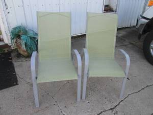 lot 315 image: (F-0) Pair of Stackable Outdoor Cha...