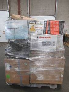 lot 117 image: WHOLESALE MIXED PALLET OF MISCELLANEOUS TOOLS, SMALL APPLIANCES, LIGHTING AND MORE