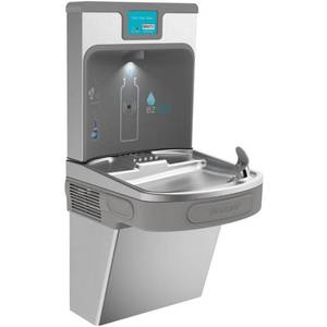 lot 217 image: Elkay Filtered 8 GPH EZH2O ADA Stainless Steel Drinking Fountain with Bottle Filling Station LZS8WSSP. Not Tested.