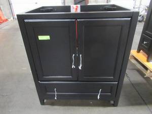 lot 236 image: Fresca Oxford 30 in. Traditional Bathroom Vanity Cabinet in Espresso, FCB2030ES.