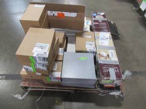 lot 237 image: WHOLESALE MIXED PALLET OF MISCELLANEOUS FLOORING AND BUILDING MATERIALS