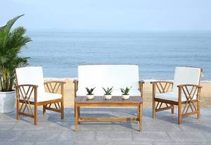 lot 247 image: Safavieh 4-Piece Outdoor Collection Fontana Patio Set, PAT7008A.