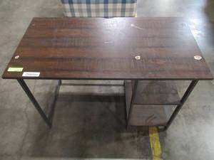 lot 249 image: Signature By Design Ashley Soho Home Office Desk With Shelf - Missing Hutch.