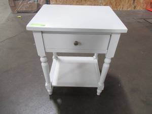 lot 266 image: Safavieh Tami Nightstand With Storage Drawer - Slight Corner Damage.