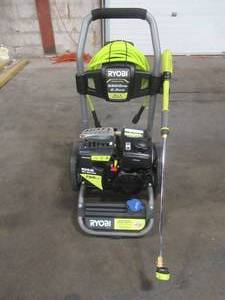 lot 6 image: Ryobi 3200 PSI 2.3 GPM Cold Water 196 cc Kohler Gas Pressure Washer, RY803223VNM - Runs, Has kinked water tube.