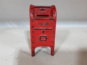 Cast Iron U.S. Mail Box (Red) 5-12 Tall