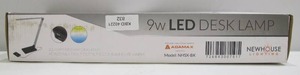 lot 832 image: Newhouse 16 in. Adjustable LED Desk Lamp 9 Watts USB Lamp NHSX-BK