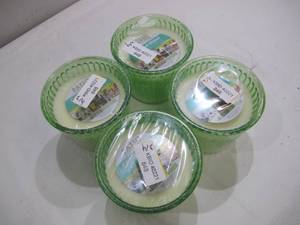 lot 848 image: 4-Pack Patio Essentials Citronella Candles - Green - New