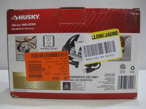 lot 846 image: Husky 120-Volt Inflator - For Tires, Basketballs, Inflatables, etc