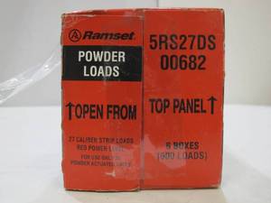 lot 862 image: 1 Case RamsetWinchester Level 5 .27 Caliber Loads (6 Boxes- 100 Pieces Per Box) 6.8 x 11mm