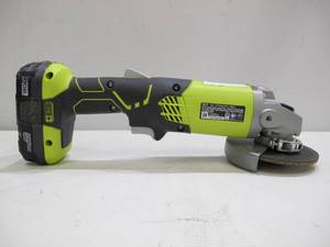 lot 868 image: Ryobi ONE 18V Cordless 4-12 in. Angle Grinder (Tool-Only) with P102 1.3Ah Battery
