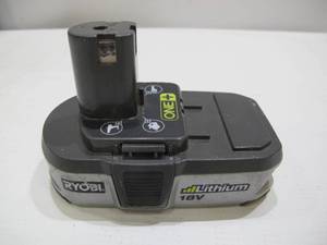 lot 873 image: Ryobi 18V P103 3.0 Ah Lithium Ion Drill Battery