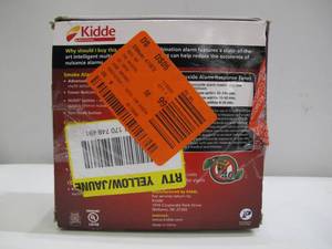 lot 904 image: Kidde Hardwired Combination Smoke and Carbon Monoxide Detector with Voice Alarm and Ambient Light Ring