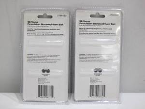 lot 933 image: 2-Pack Steel Grip Precision Mini Screwdriver Kit for Computers, Eyeglasses, Small Repairs