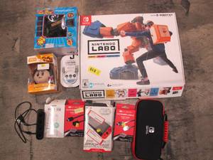 lot 801 image: 100 Lb Bulk Lot of Nintendo SwitchGeneral Tech Parts and Accessories