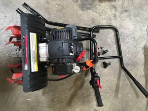 lot 15 image: 15 in. 46 cc Gas Powered 4-Cycle Gas Cultivator by Legend Force Customer Returns See Pictures