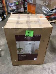 lot 19 image: Stratfield 24 in. W x 22 in. D x 34 in. H Bath Vanity Cabinet Only in White by Home Decorators CollectionCustomer Returns See Pictures