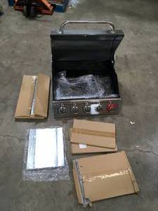 lot 21 image: 5-Burner Propane Gas Grill in Stainless Steel with Sear Burner and Side Burner by Royal Gourmet MISSING parts  Customer Returns See Pictures