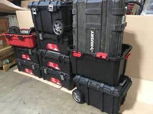 lot 33 image: Lot of Assorted Tool Storage Boxes See Pictures