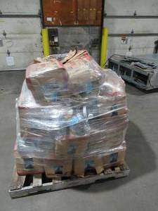 lot 9 image: Pallet of Crystal Geyser Spring Water - Case packs of 1 gallon Jugs with handles.