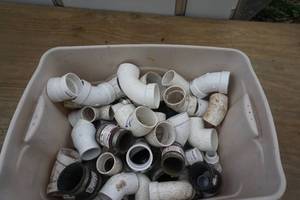 Large Lot of Schedule 40 -  2 and 1 PVC Couplers, Elbows and Ys