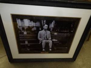 lot 47 image: Forrest Gump Framed Print from Aladdin Hotel in Las Vegas