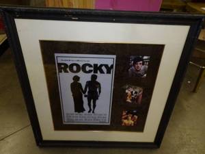 lot 44 image: Rocky Framed Print from Aladdin Hotel in Las Vegas