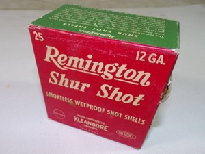 lot 116 image: Vintage Full box of Remington Shur Shot 12 GA. Shot Gun Shells
