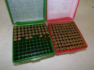 lot 133 image: 140 Polished Brass .223 Ammunition Cases