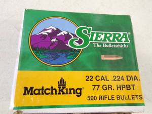 lot 144 image: 500      .22 Cal  Bullets