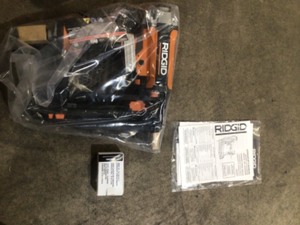 lot 8 image: RIDGID Pneumatic 16-Gauge 2-12 in. Straight Finish Nailer with CLEAN DRIVE Technology