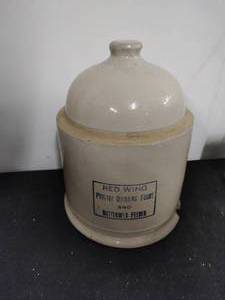 Red Wing Poultry Drinking Fountain and Buttermilk Feeder