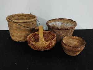 Four Woven Baskets