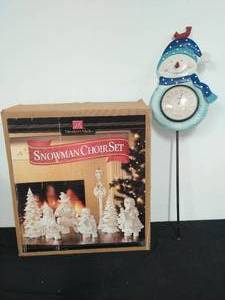 Snowman Choir Set and Snowman Yard Dcor