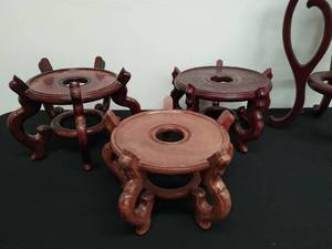 Collection Of 4 Wood Plant Stands