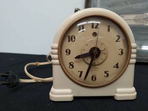 Two Vintage Clocks And A Tray